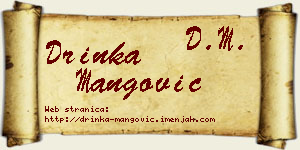 Drinka Mangović vizit kartica